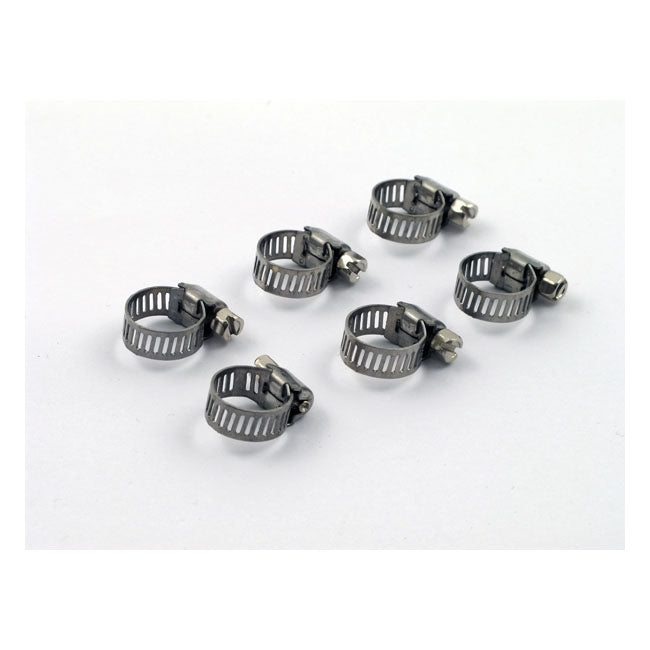 Hose Clamps, 7/32 To 5/8". Stainless Steel Hose Clamps Mcs