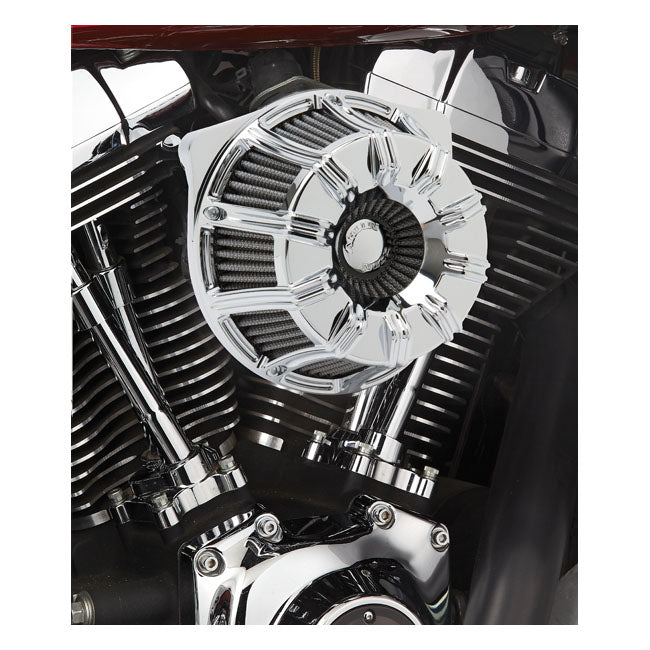 Arlen Ness, inverted air cleaner kit ''10-Gauge''. Chrome Air Cleaner Arlen Ness