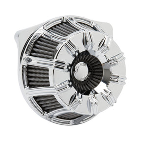 Arlen Ness, inverted air cleaner kit ''10-Gauge''. Chrome Air Cleaner Arlen Ness