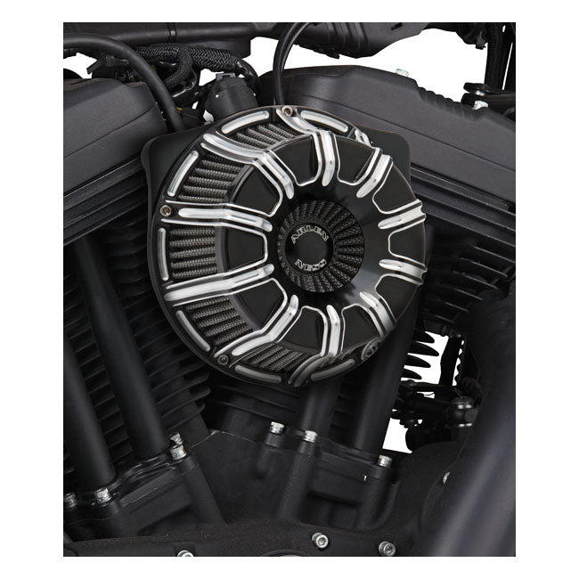 Arlen Ness, inverted air cleaner kit ''10-Gauge''. Black CC Air Cleaner Arlen Ness