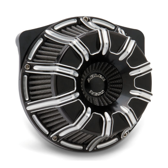 Arlen Ness, inverted air cleaner kit ''10-Gauge''. Black CC Air Cleaner Arlen Ness