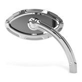 Arlen Ness, Beveled cats eye mirror chrome Mirrors Arlen Ness