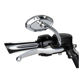 Arlen Ness, Beveled cats eye mirror chrome Mirrors Arlen Ness