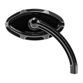 Right Beleved Forged Mirror, Black Mirrors Arlen Ness