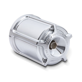 Arlen Ness, reusable billet oil filter kit. Beveled. Chrome Arlen Ness