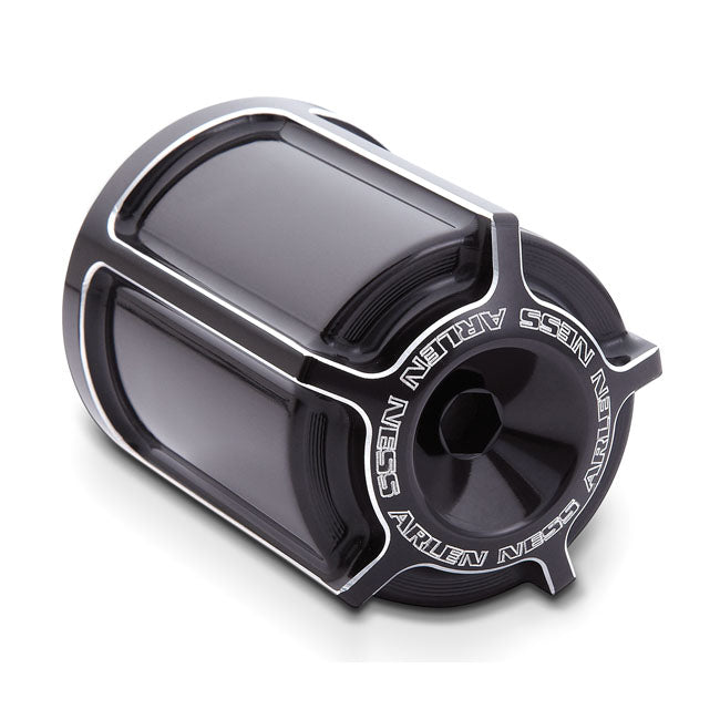 Arlen Ness, reusable billet oil filter kit. Beveled. Black Oil Filter Kits Arlen Ness