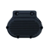 Transmission End Cover Ribbed, Cable Clutch. Black Transmission End Covers Mcs