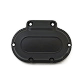 Transmission End Cover Smooth, Cable Clutch. Black Transmission End Covers Mcs