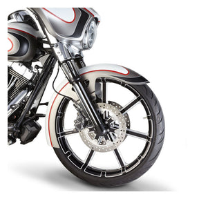 Arlen Ness 7 & 7 Raked Triple Trees, Black - 14+ Touring Triple Trees Arlen Ness