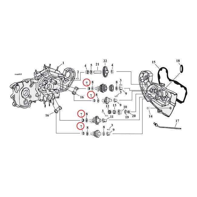 JIMS, camshaft needle bearing. Inner Cam Bearings Jims