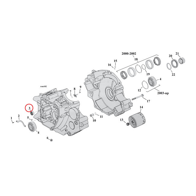 JIMS, camshaft needle bearing. Inner Cams Bearings Jims