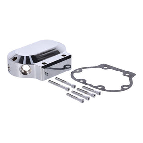 JIMS, billet transmission end cover. Chrome Transmission End Covers Jims