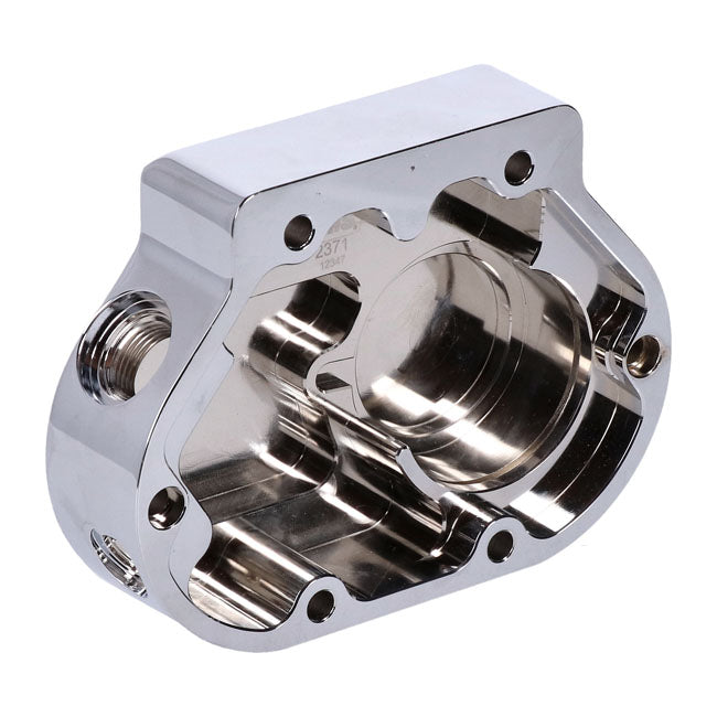 JIMS, billet transmission end cover. Chrome Transmission End Covers Jims