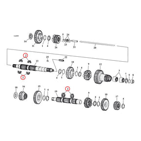 Split Cage Needle Bearing Main & Counter Transmission Bearings Baker Drivetrain