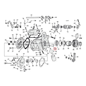 JIMS bearing, transmission closed end Transmission Bearings Jims