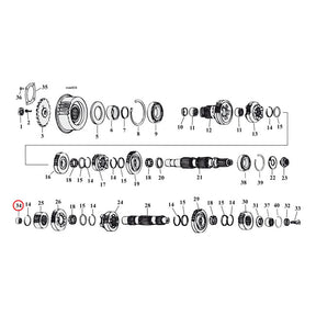 JIMS bearing, transmission closed end Transmission Bearings Jims