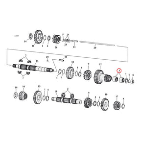 JIMS needle bearing, mainshaft 5th gear Transmission Bearings Jims