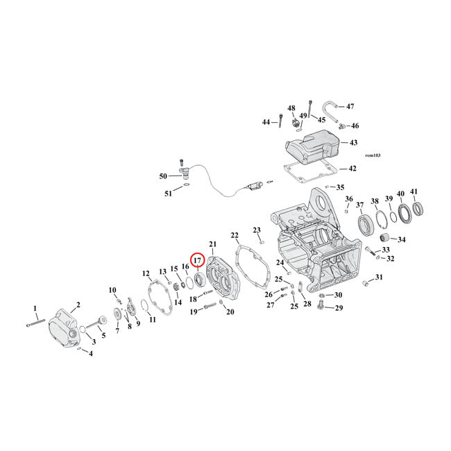 JIMS bearing, transmission trapdoor & engine balancer Transmission Bearings Jims