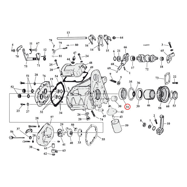 JIMS, bearing transmission mainshaft Transmission Bearings Jims