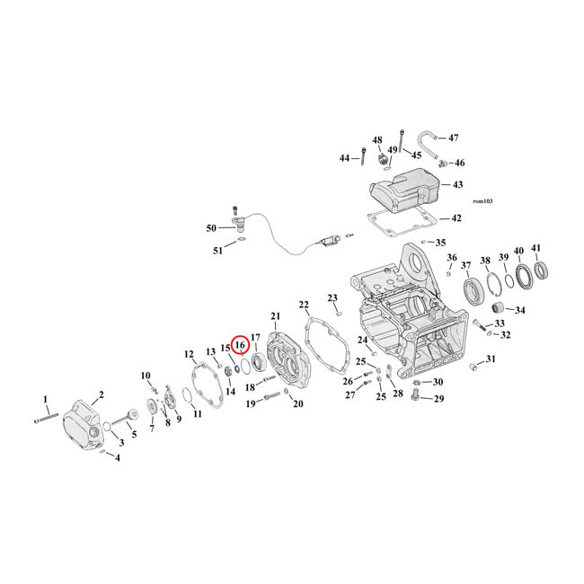 JIMS, retaining ring, main/countershaft bearing Retaining Rings Jims