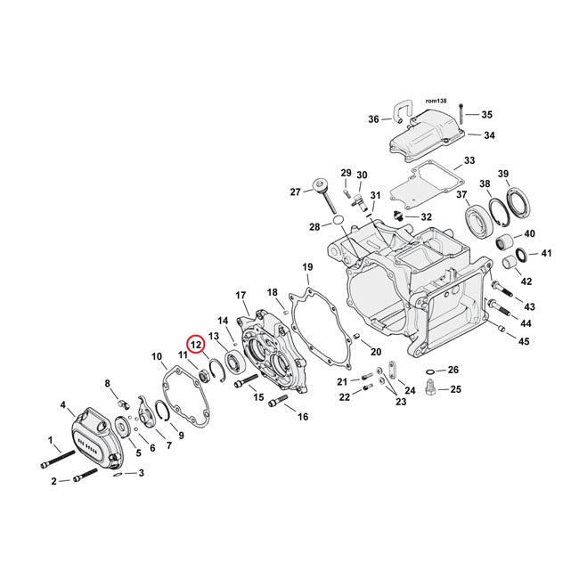 JIMS, retaining ring, main/countershaft bearing Retaining Rings Jims