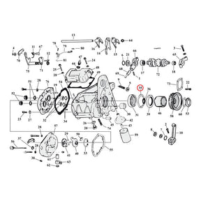 JIMS, retaining ring mainshaft bearing, left Retaining Rings Jims