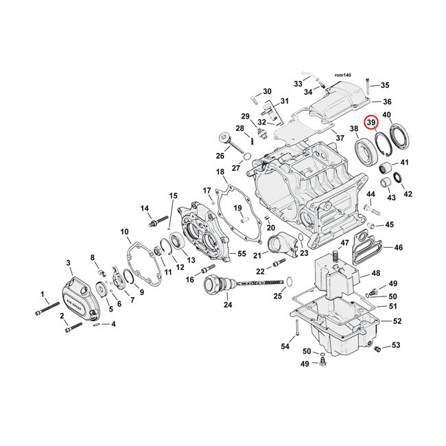 JIMS, retaining ring mainshaft bearing, left Retaining Rings Jims