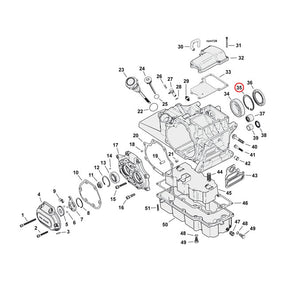 JIMS, retaining ring mainshaft bearing, left Retaining Rings Jims