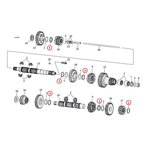 JIMS retaining rings, transmission Retaining Rings Jims