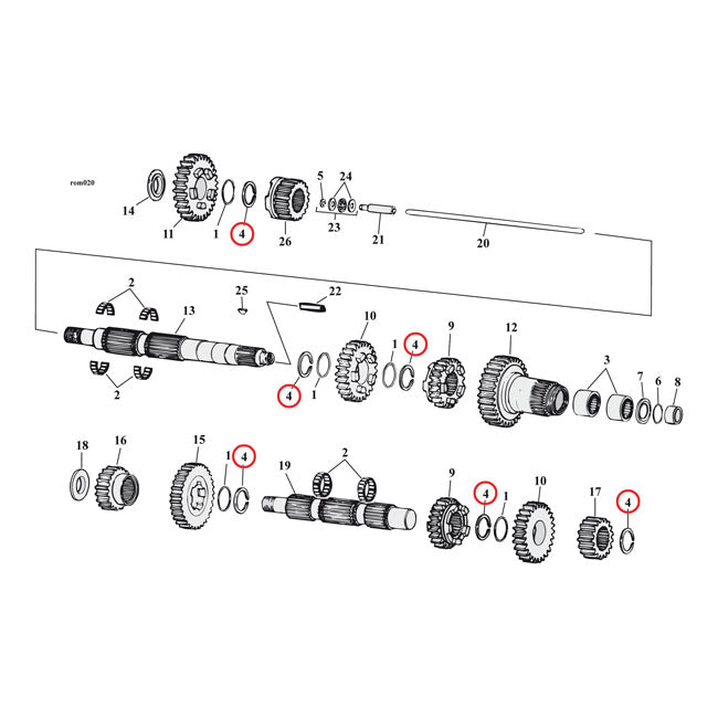 JIMS retaining rings, transmission Retaining Rings Jims