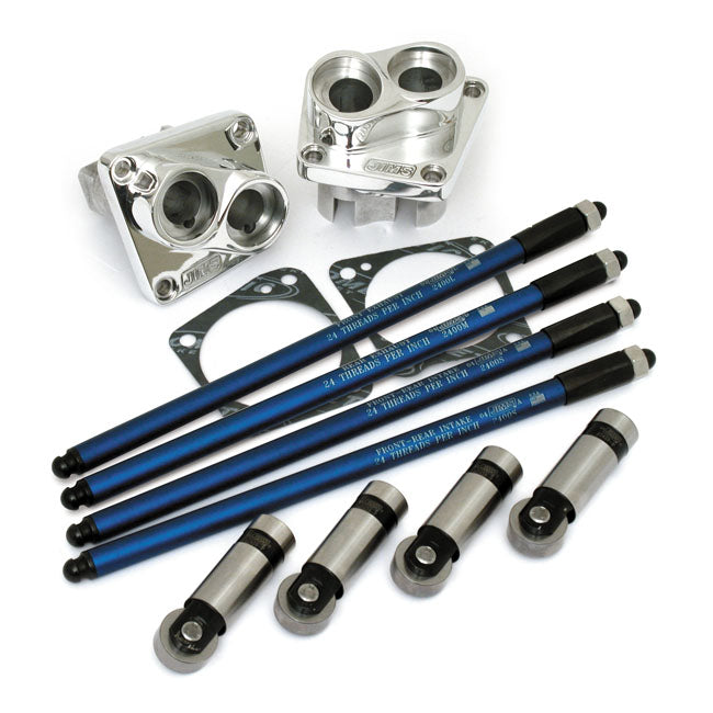 JIMS, Powerglide tappets, blocks & pushrod kit. Polished Tappet Block Kits Jims