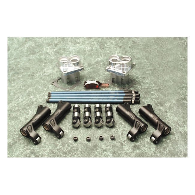 JIMS, Shovel through pushrod oiler kit. Chrome Tappet Block Kits Jims