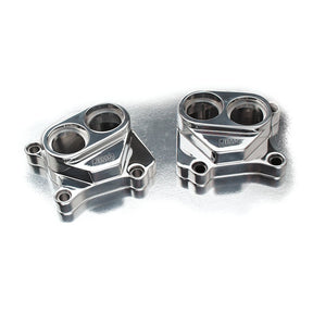 JIMS, Twin Cam billet tappet cover set. Chrome Tappet Block Covers Jims