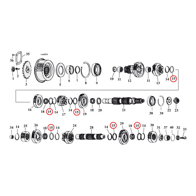 JIMS, thrust washer, transmission Transmission Parts Jims