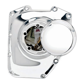 JIMS, Twin Cam Bike Pocket. Chrome, "Smooth" Cam Gear Covers Jims