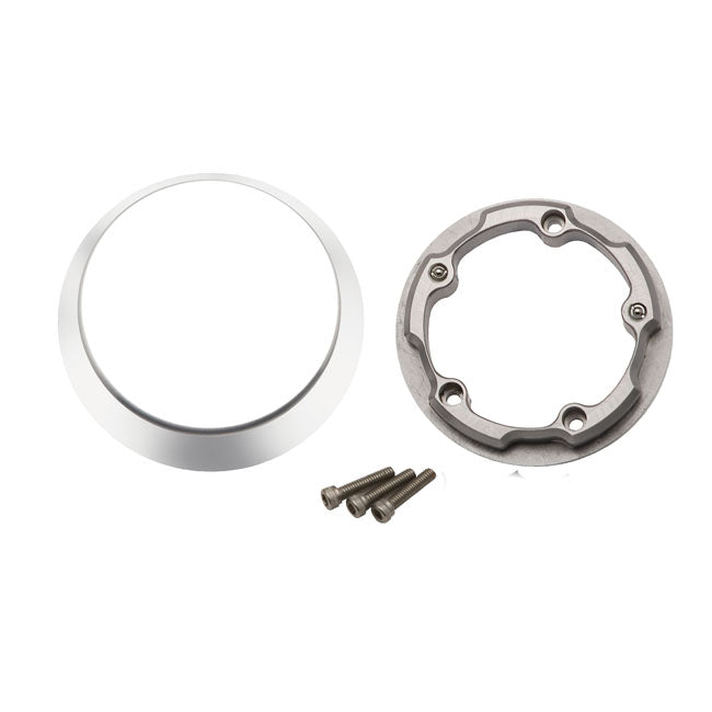 JIMS, Twin Cam Bike Pocket. Chrome, "Smooth" Cam Gear Covers Jims