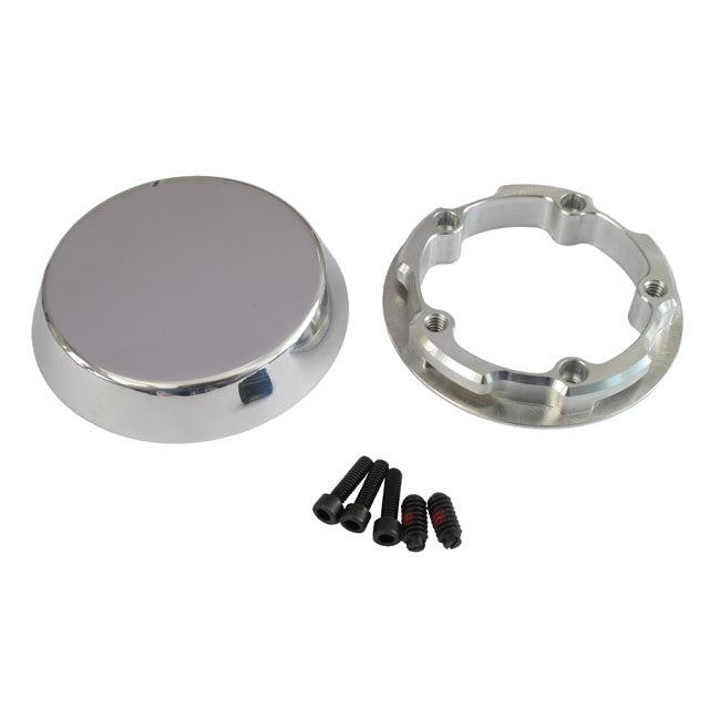 JIMS, Twin Cam Bike Pocket. Polished, ''Smooth'' Cam Gear Covers Jims