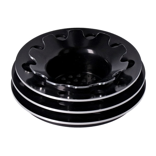 JIMS, cam cover / heat sink. Black Cam Gear Covers Jims