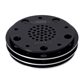 JIMS, cam cover / heat sink. Black Cam Gear Covers Jims