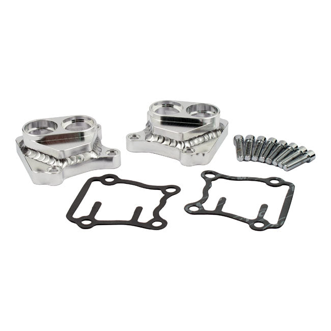 JIMS, Twin Cam handcrafted tappet cover set. Raw finish. Tappet Covers Jims