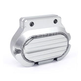 JIMS, handcrafted billet transmission end cover. Chrome Transmission Side Covers Jims