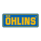 Öhlins Logo sticker yellow/blue Ohlins