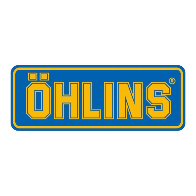 Öhlins Logo sticker yellow/blue Ohlins