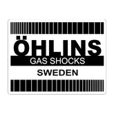 Öhlins Retro sticker black Ohlins