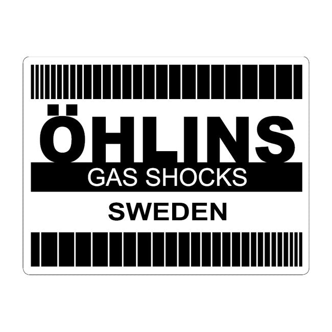 Öhlins Retro sticker black Ohlins