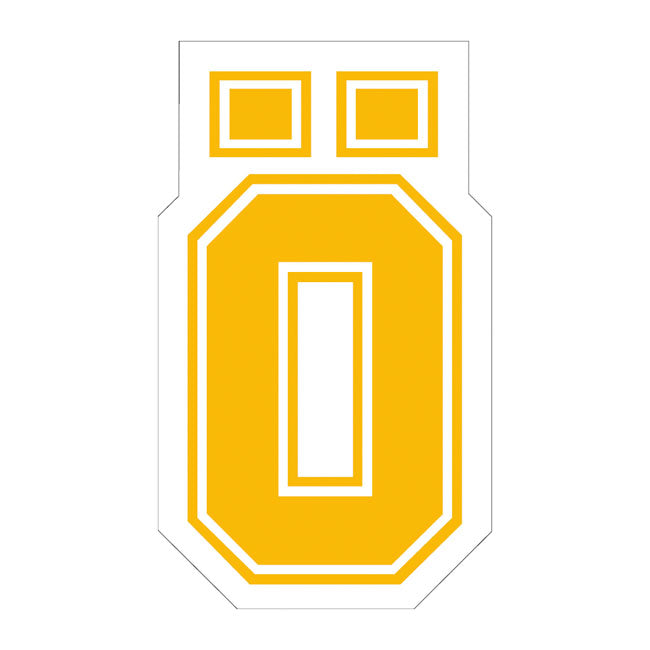 Öhlins ''Ö'' sticker yellow small Ohlins