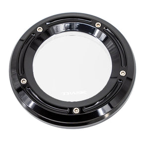 Trask Assault Series Derby Cover w/ Window, Gloss Black - 19+ Softail Derby Cover Trask Performance