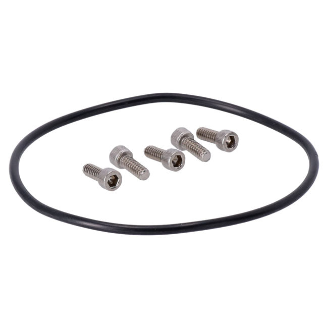 Trask Cover Derby Aslt Assault Series Derby Cover w/ Window, Chrome - 19+ Softail Derby Cover Trask Performance