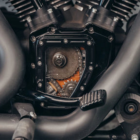 Trask Assault Series CAM Cover With Window, Gloss Black - Twin Cam Cam Covers Trask Performance