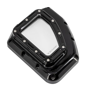 Trask Assault Series CAM Cover With Window, Gloss Black - Twin Cam Cam Covers Trask Performance